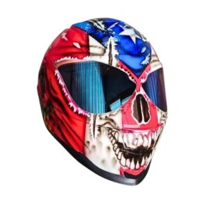 puerto rican flag custom handmade helmet right front