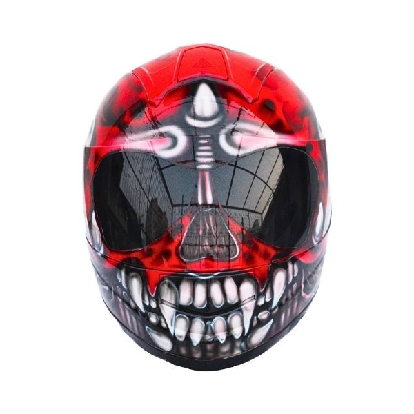 3_Red-ghost-helmet 8 Red ghost style custom handmade motorcycle helmet