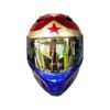 Captain America hero style custom handmade motorcycle helmet