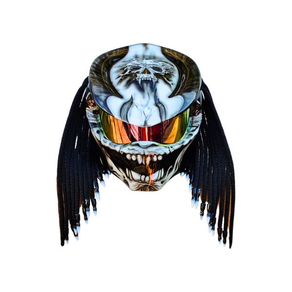 predator custom handmade motocycle helmet