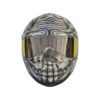all black ghost style custom handmade motorcycle helmet