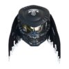 matt black with punisher predator style custom handmade motorcycle helmet
