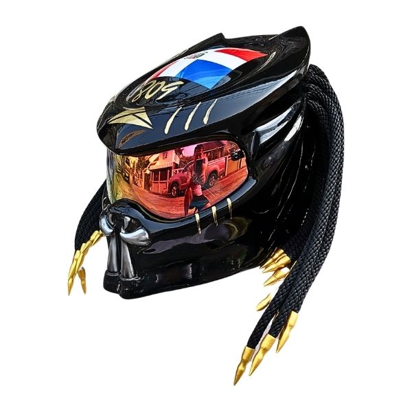 1_National-flag-predator-helmet x national flag predator style custom handmade motorcycle helmet left side