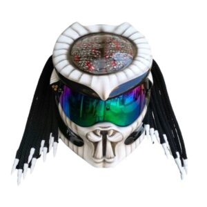 disease predator style custom handmade motorcycle helmet
