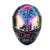 flower cat eye style custom handmade motorcycle helmet