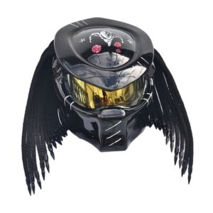 ultraman predator style custom handmde motorcycle helmet right side
