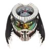 predator with wolf style custom handmade motorcycle helmet