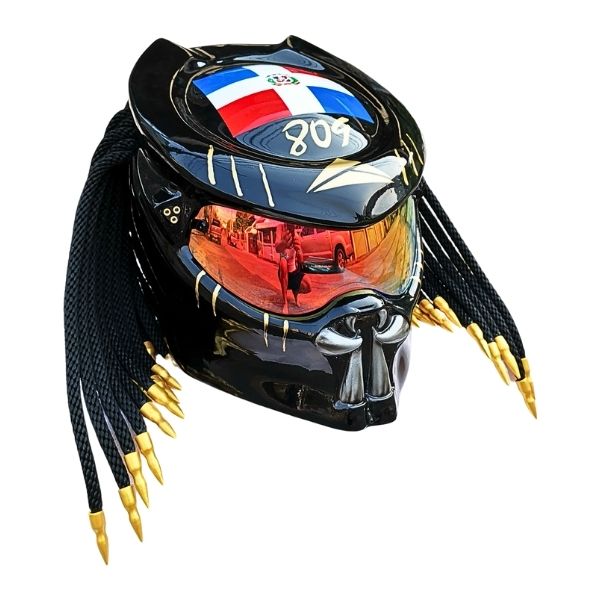 4_National-flag-predator-helmet m national flag predator style custom handmade motorcycle helmet right side