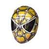 Yellow spiderman style custom handmade motorcycle helmet