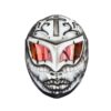 black and white woman style custom handmade motorcycle helmet