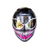 purple and black venom custom handmade motorcycle helmet
